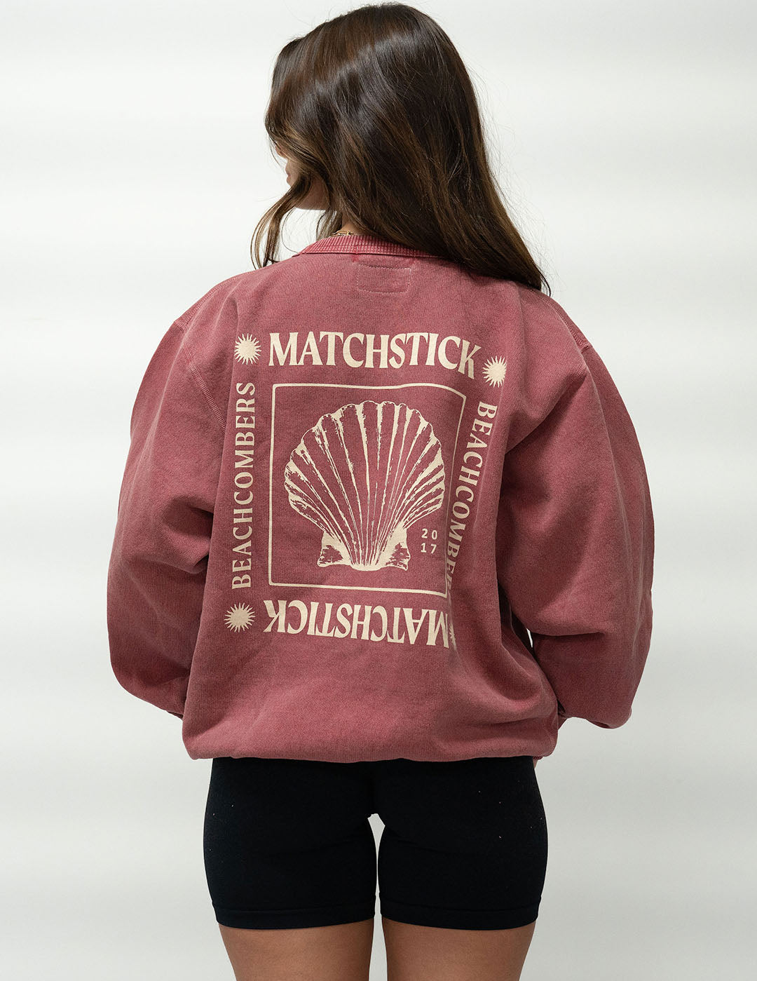 Beachcomber Crewneck - Vintage Red