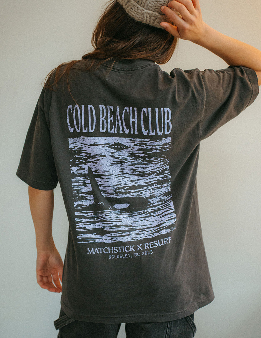シールームリン　BEACH CLUB Tシャツ　ブラック Orca Tee - Vintage Black | Matchstick Label