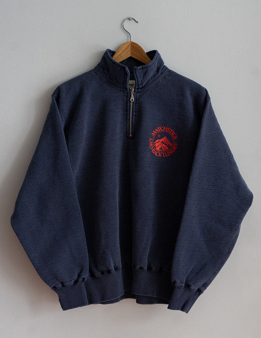 Range 3/4 Zip Pullover - Vintage Navy