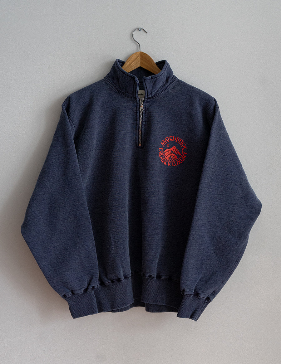 Range 3/4 Zip Pullover - Vintage Navy