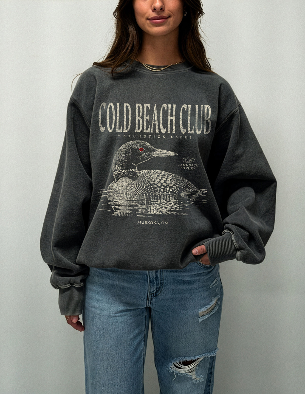 Loon Crewneck - Vintage Black