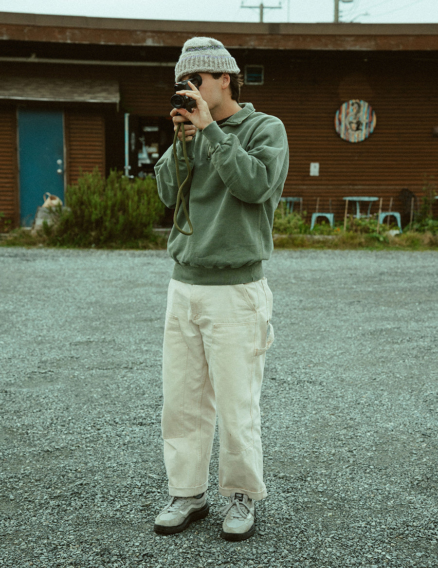 Range 3/4 Zip Pullover - Vintage Green