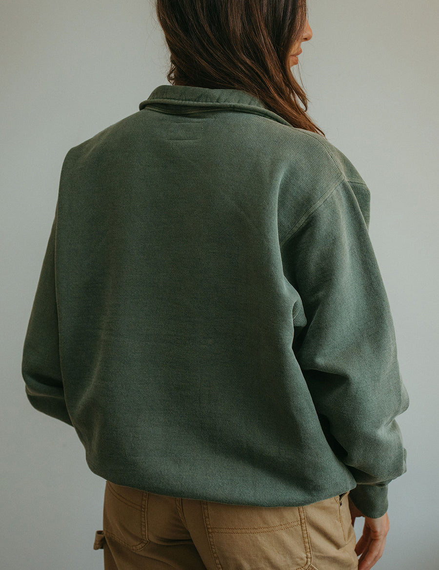 Range 3/4 Zip Pullover - Vintage Green