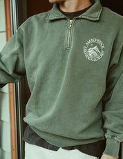 Range 3/4 Zip Pullover - Vintage Green