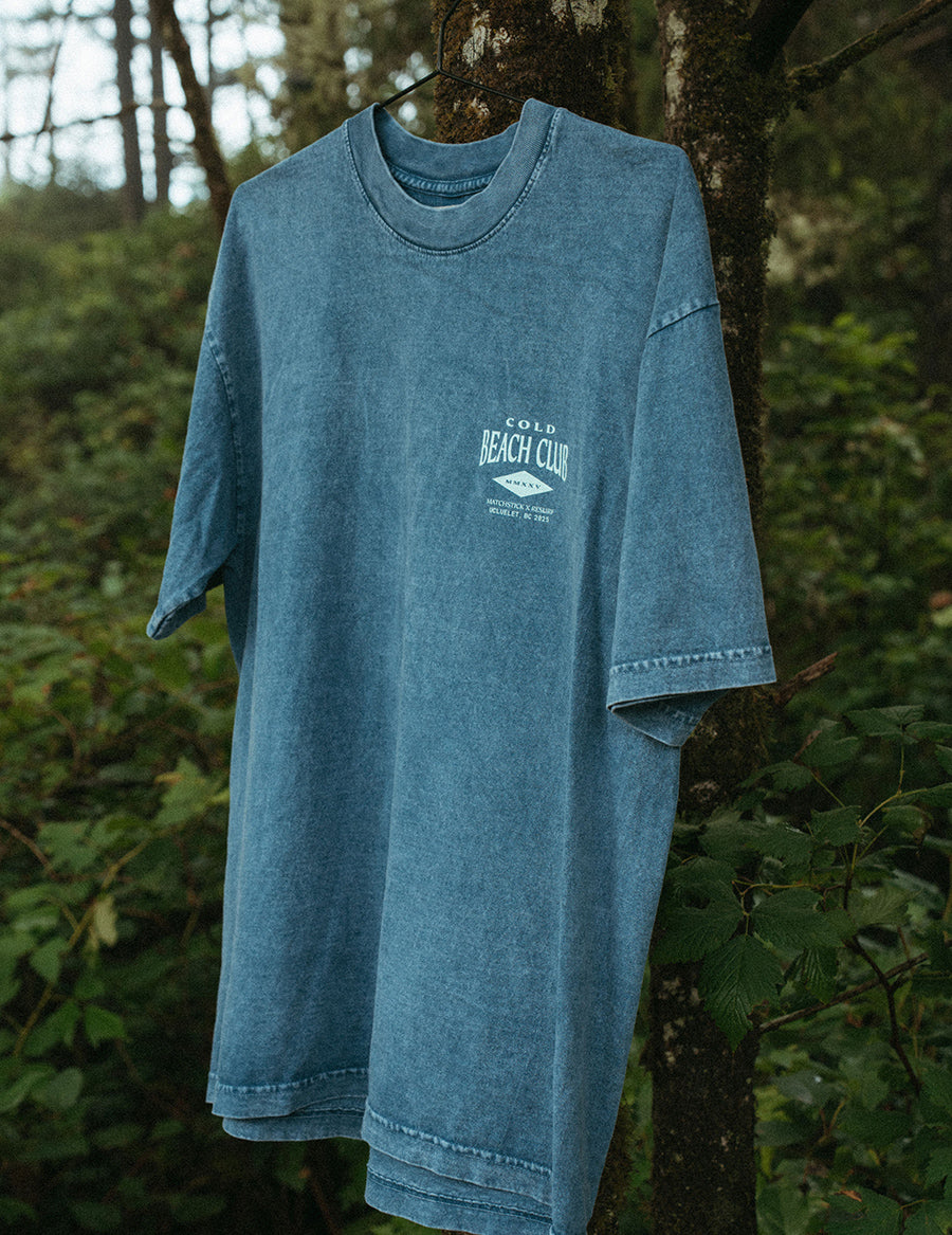 Beach Tee - Washed Blue