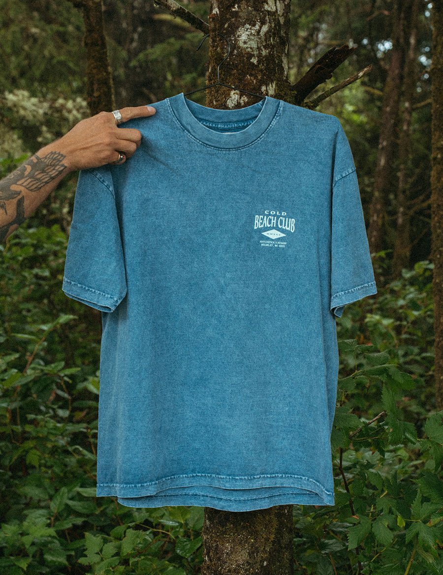 Beach Tee - Washed Blue