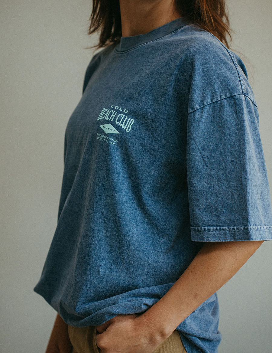 Beach Tee - Washed Blue