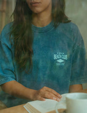 Beach Tee - Washed Blue