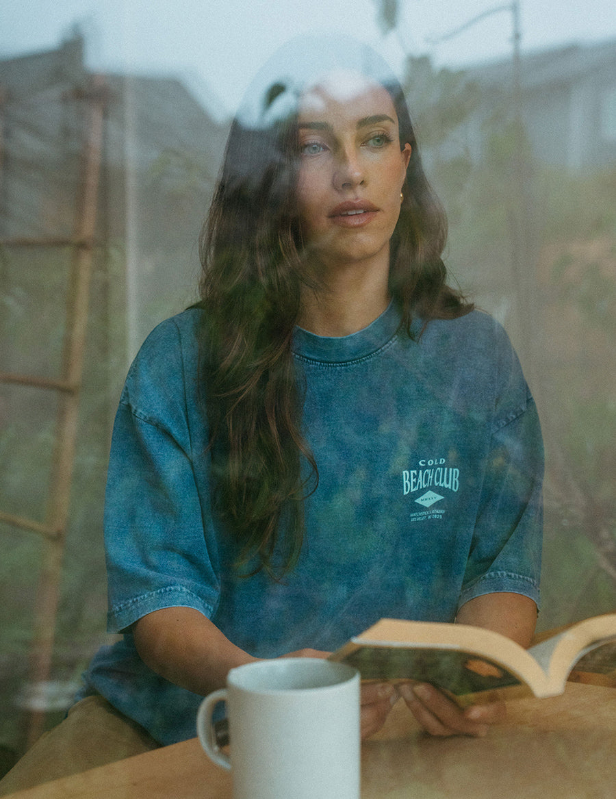 Beach Tee - Washed Blue