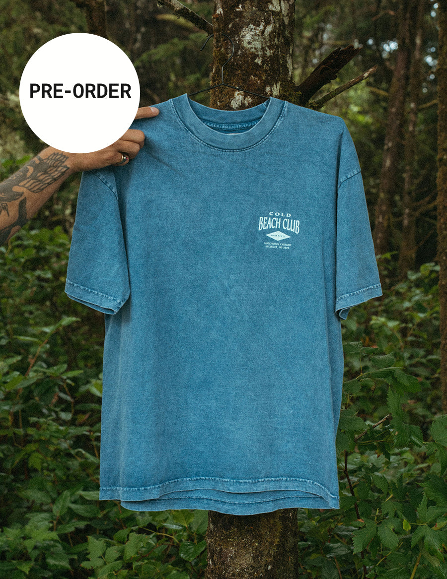 Beach Tee - Washed Blue