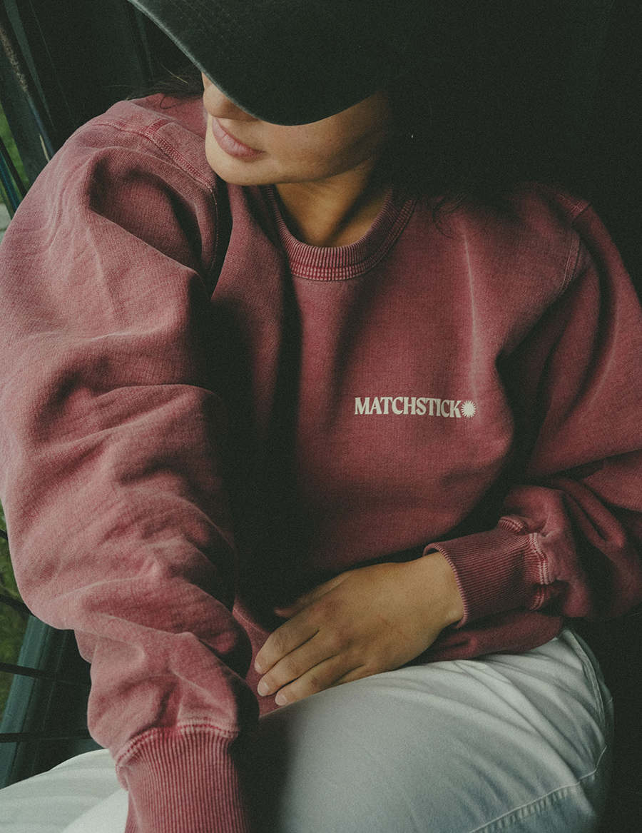Beachcomber Crewneck - Vintage Red