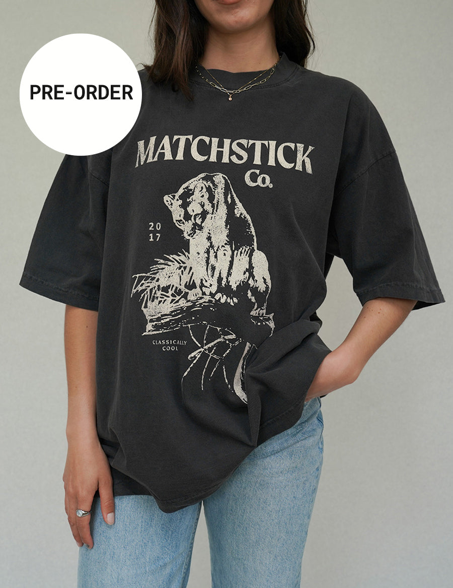 Cougar Tee - Vintage Black