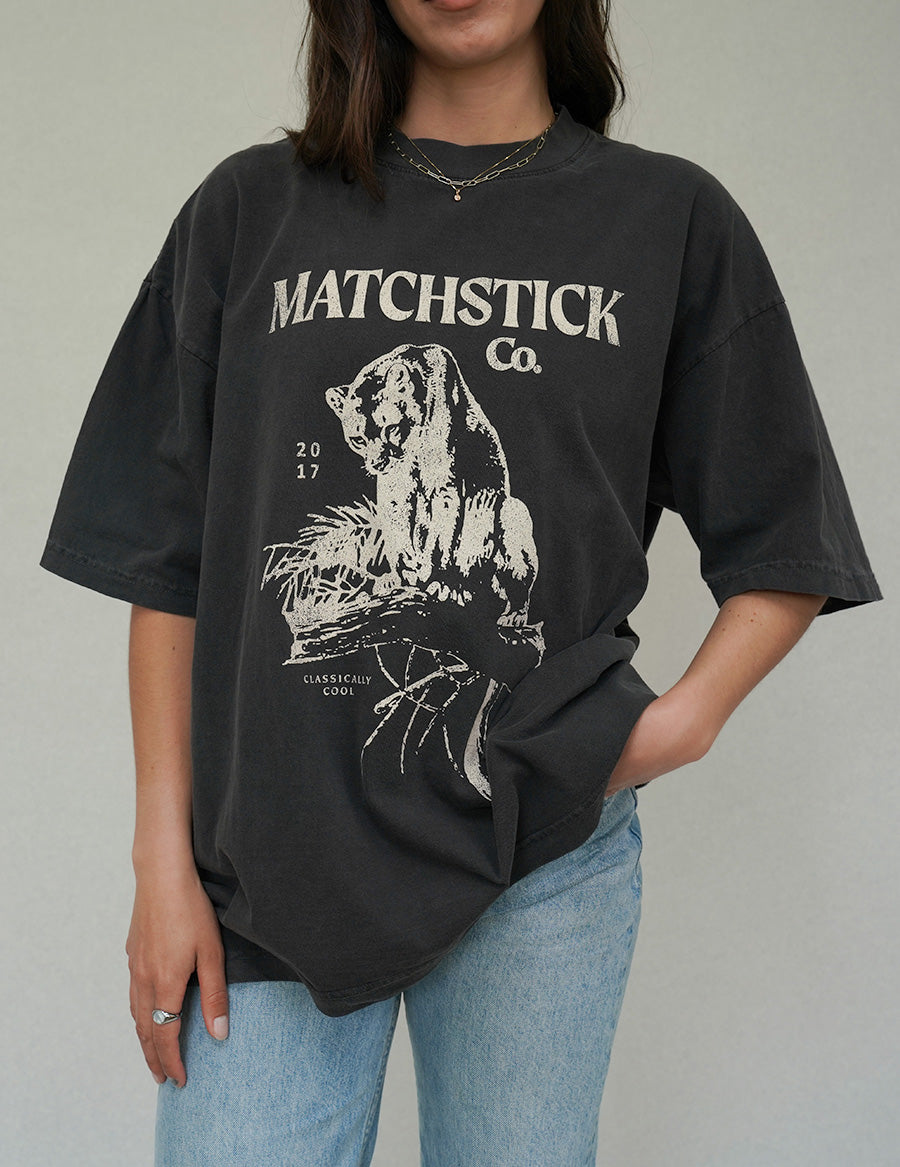 Cougar Tee - Vintage Black
