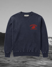 Wave Crewneck - Vintage Navy