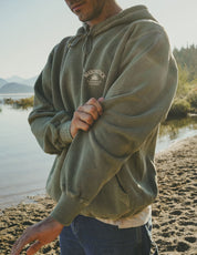 Palm Hoodie - Vintage Green