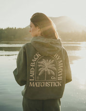 Palm Hoodie - Vintage Green