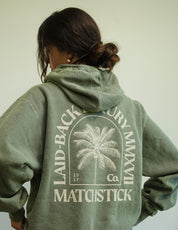 Palm Hoodie - Vintage Green
