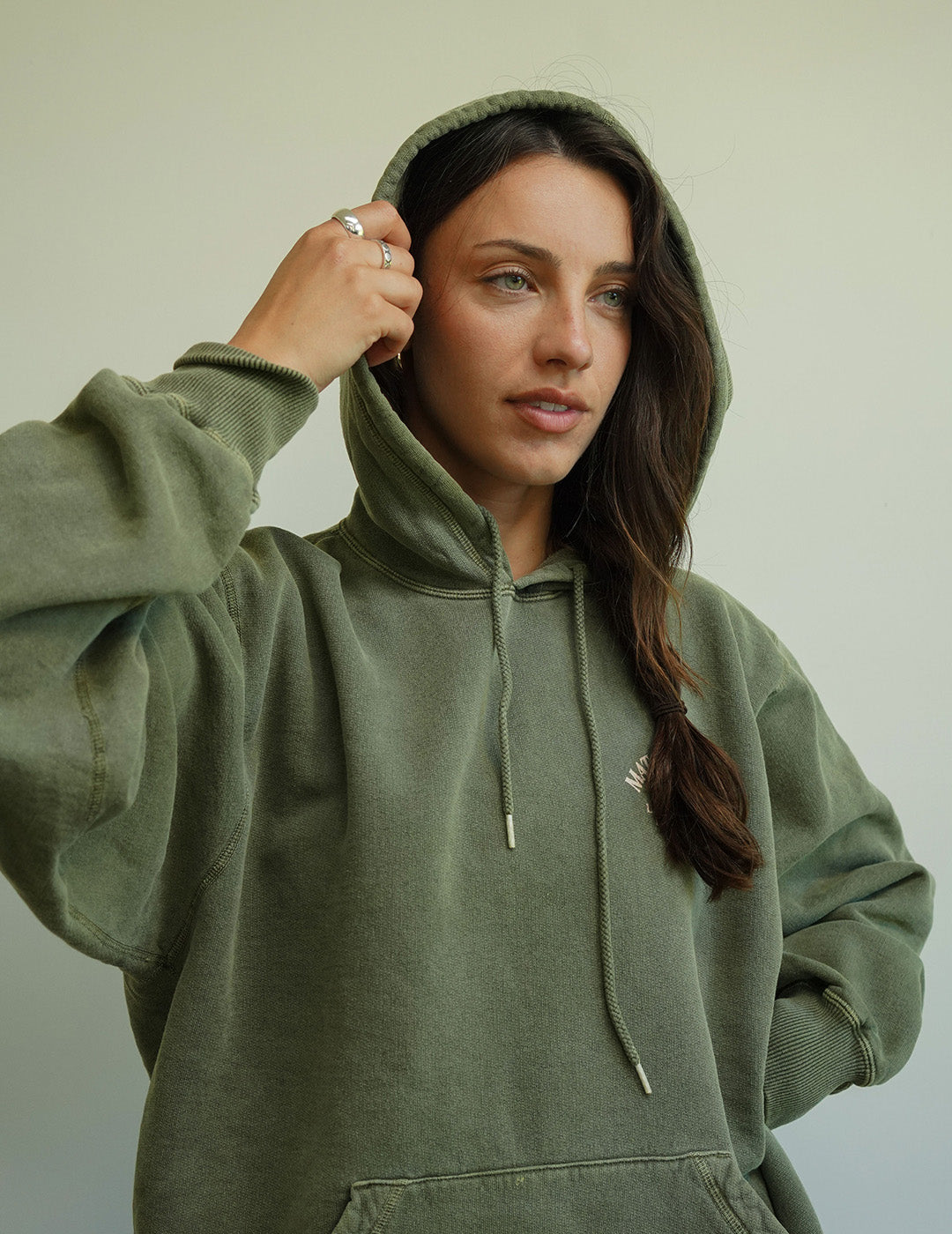 Green vintage hoodie on sale