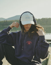 Palm Hoodie - Vintage Navy