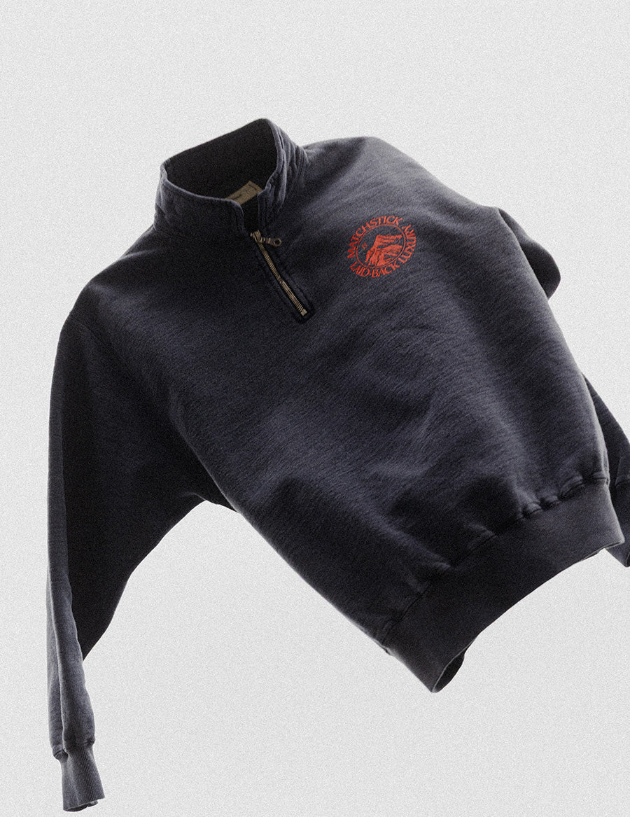 Range 3/4 Zip Pullover - Vintage Navy