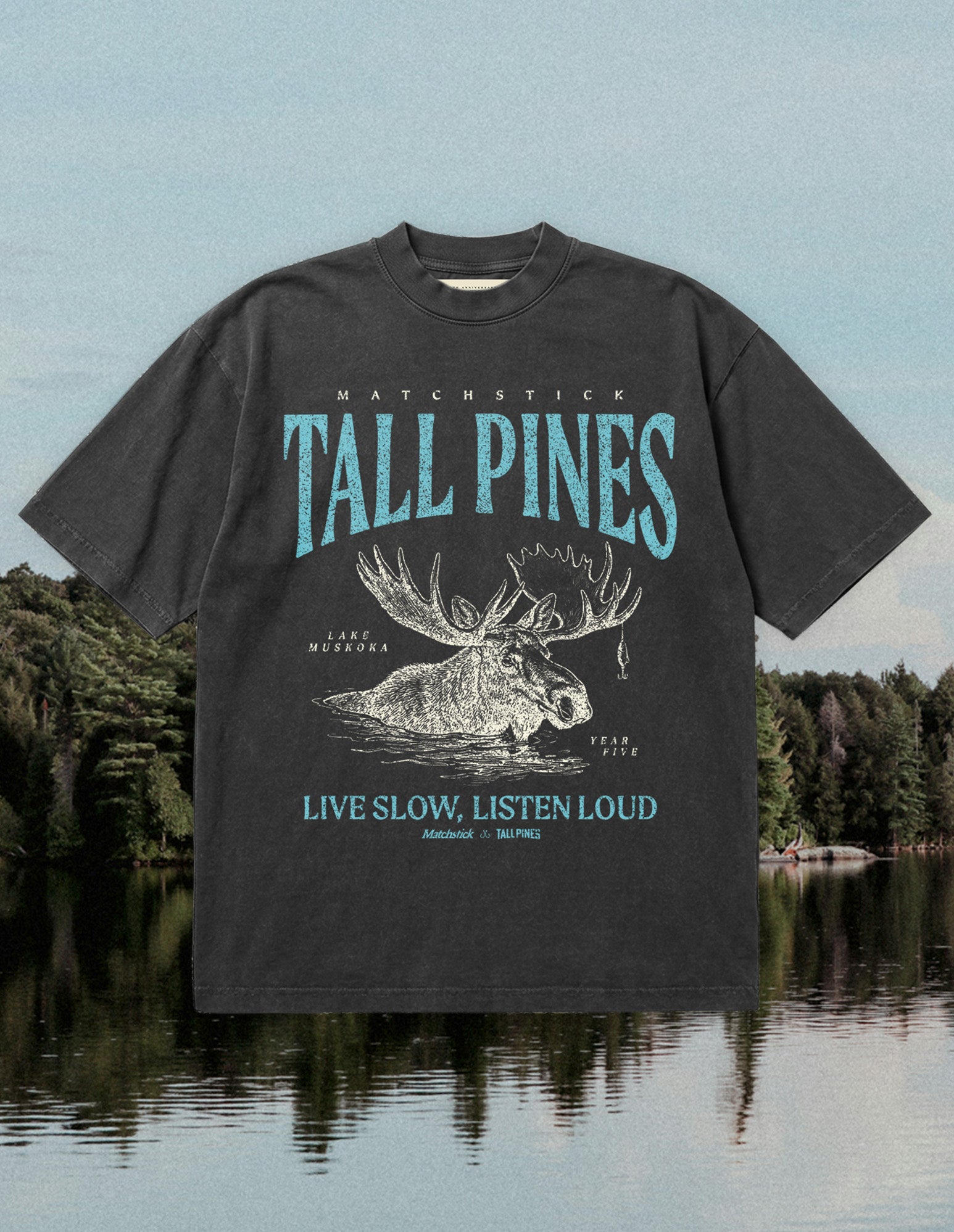 Moose Tee - Vintage Black