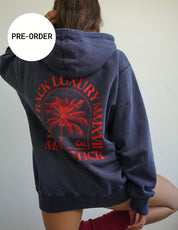 Palm Hoodie - Vintage Navy