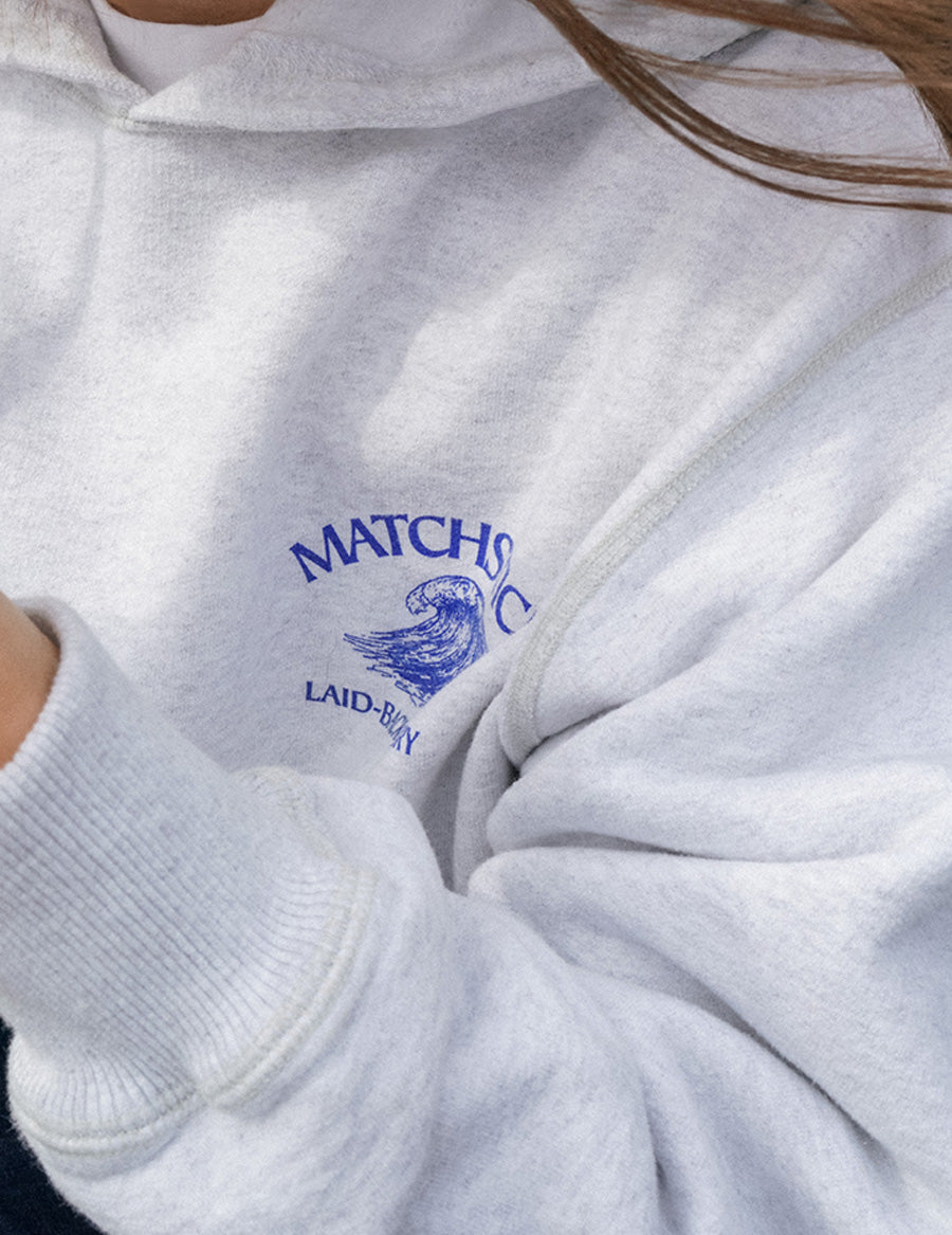 Wave Hoodie - Light Grey