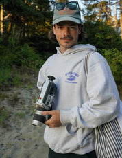 Wave Hoodie - Light Grey