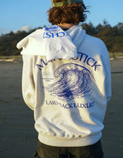 Wave Hoodie - Light Grey