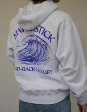 Wave Hoodie - Light Grey