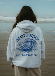 Wave Hoodie - Light Grey