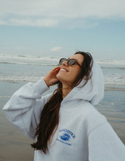 Wave Hoodie - Light Grey