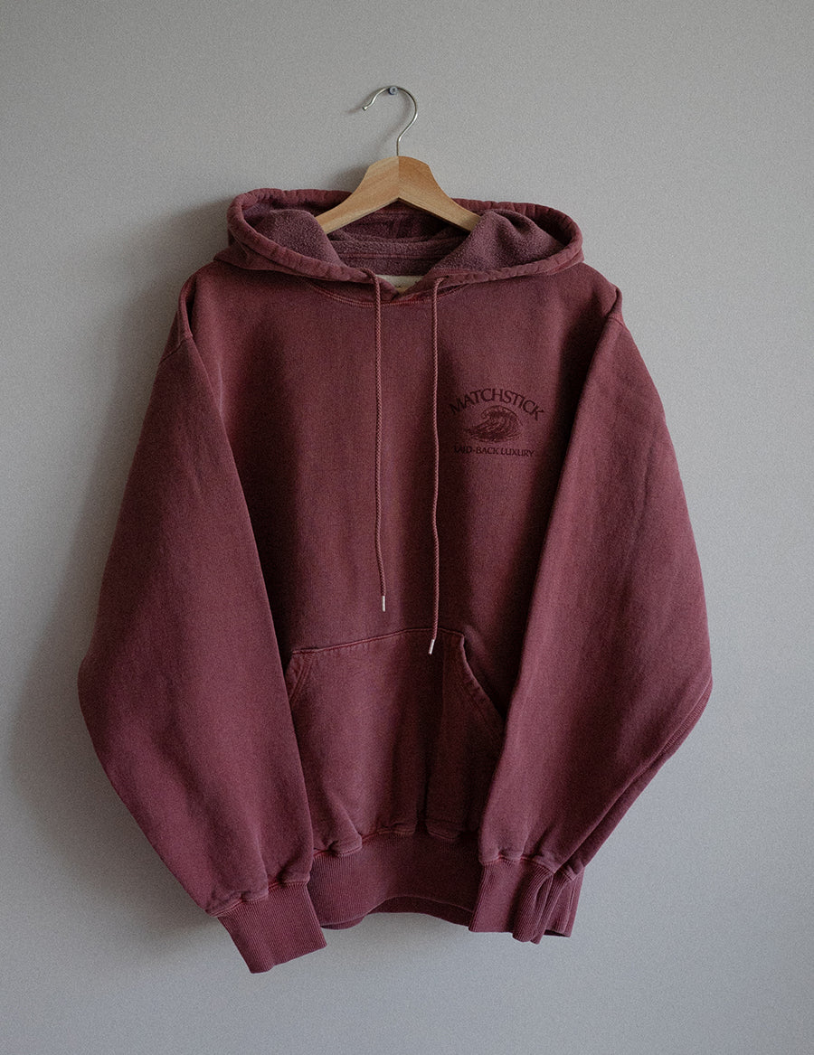 Wave Hoodie - Vintage Red