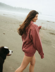 Wave Hoodie - Vintage Red