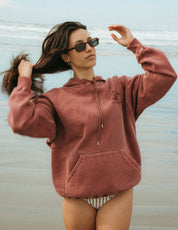 Wave Hoodie - Vintage Red