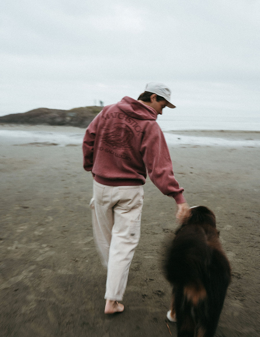Wave Hoodie - Vintage Red
