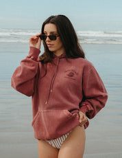 Wave Hoodie - Vintage Red