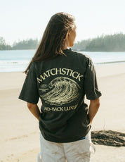 Wave Tee - Vintage Black