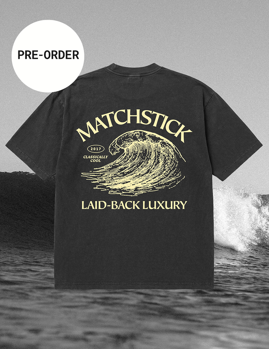 Wave Tee - Vintage Black