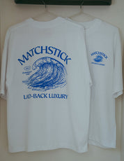 Wave Boxy Tee - True White
