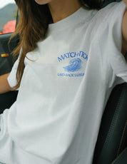 Wave Boxy Tee - True White