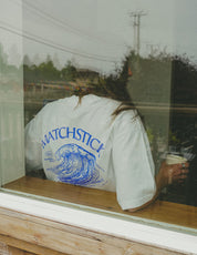 Wave Boxy Tee - True White