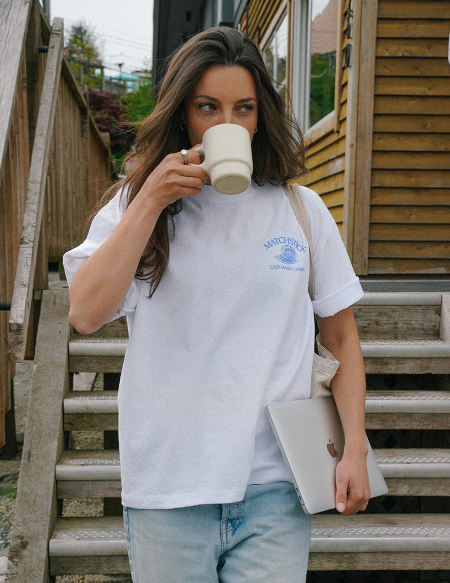 Wave Tee - True White