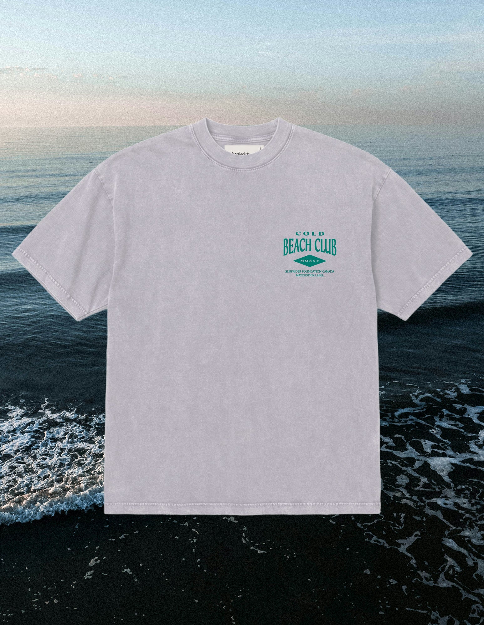 Surfrider x Matchstick - Beach Tee - Storm