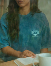 Surfrider x Matchstick - Beach Tee - Washed Blue