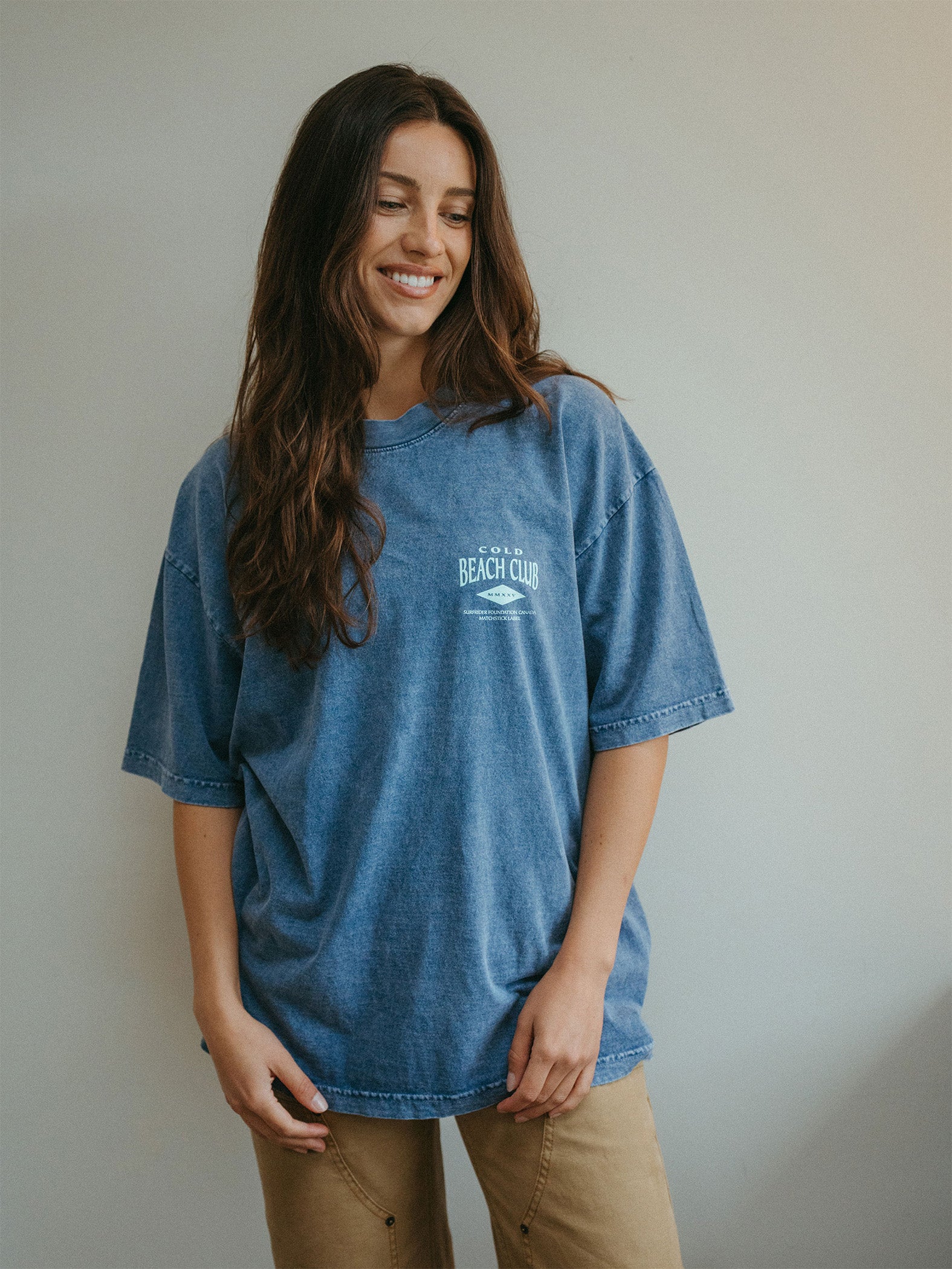 Surfrider x Matchstick - Beach Tee - Washed Blue