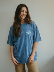 Surfrider x Matchstick - Beach Tee - Washed Blue