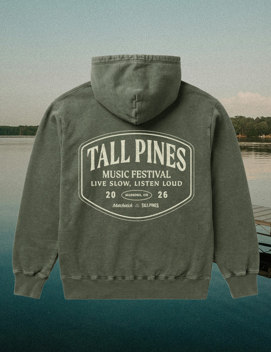Tall Pines Hoodie - Vintage Green